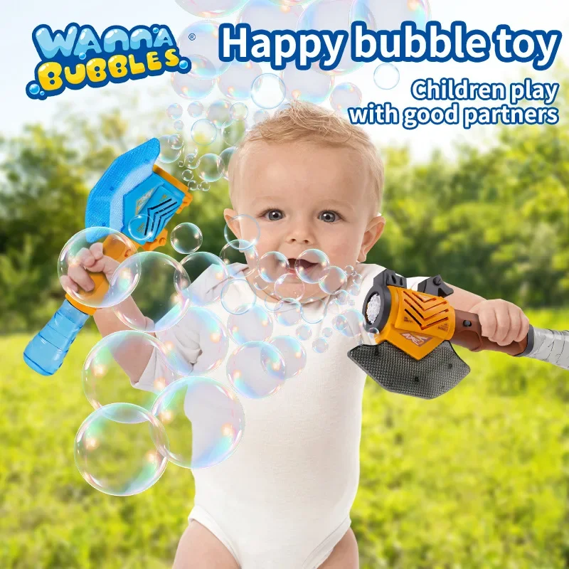 LED 屋外スイミングプールビーチバトルゲームハンドヘルドバブルワンド自動連続発泡ガン男の子女の子誕生日パーティーおもちゃ