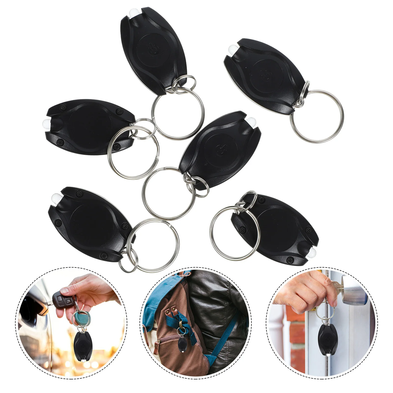 

6Pcs Compact Keychain Flashlight Small Bright Light for Everyday Use and Emergency Situations Keychain Flashlights