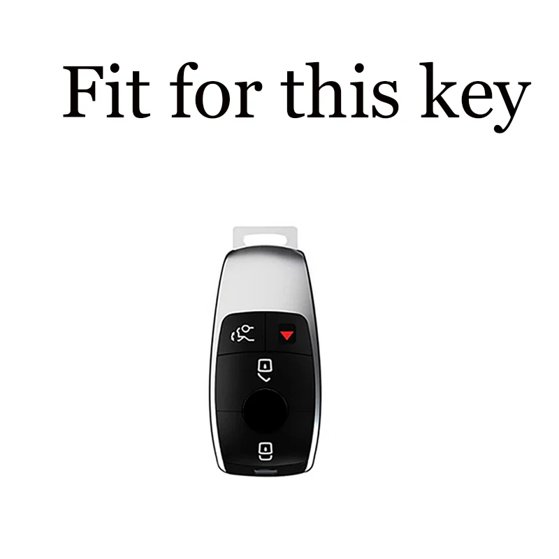 4 Button Key Fob TPU Cover Case Fits for 2019 2020 Mercedes-Benz A220 E63S AMG E-Class GLE 350 4MATIC E300 E400 E43 W213