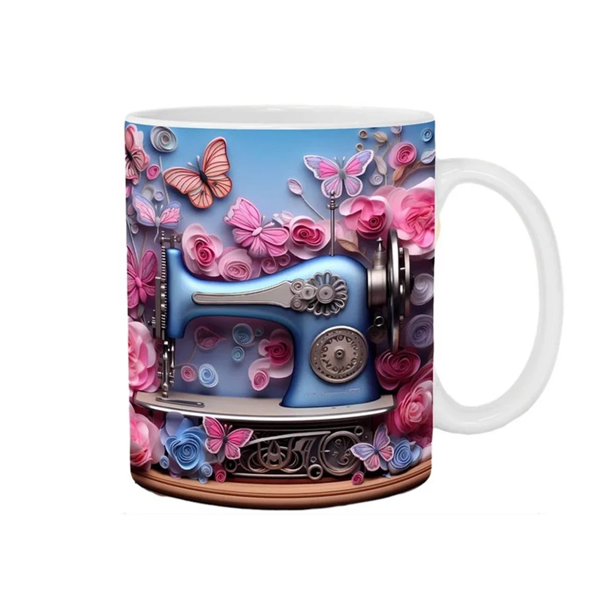 3D Sewing Machine Painted Mug Coffee Mug Tea Milk Mugs Water Cup Birthday Christmas Gifts for Sewing Lover A