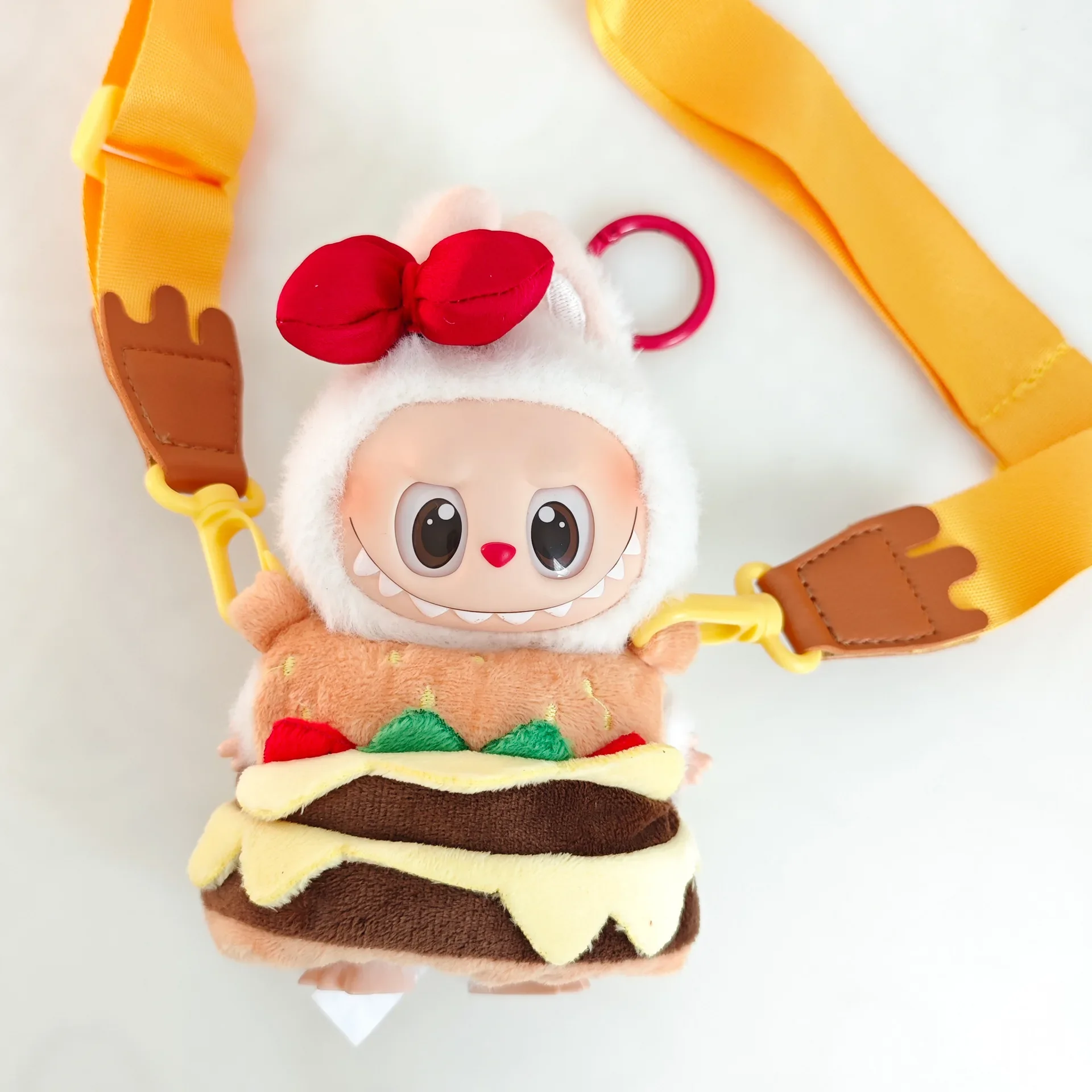 Puppe Kleidung Für 15-17 cm Labubu Anhänger Sitzen Baby Biene Dinosaurier Shark Labubu Puppen Zubehör Nette Dekoration Kleine kleidung