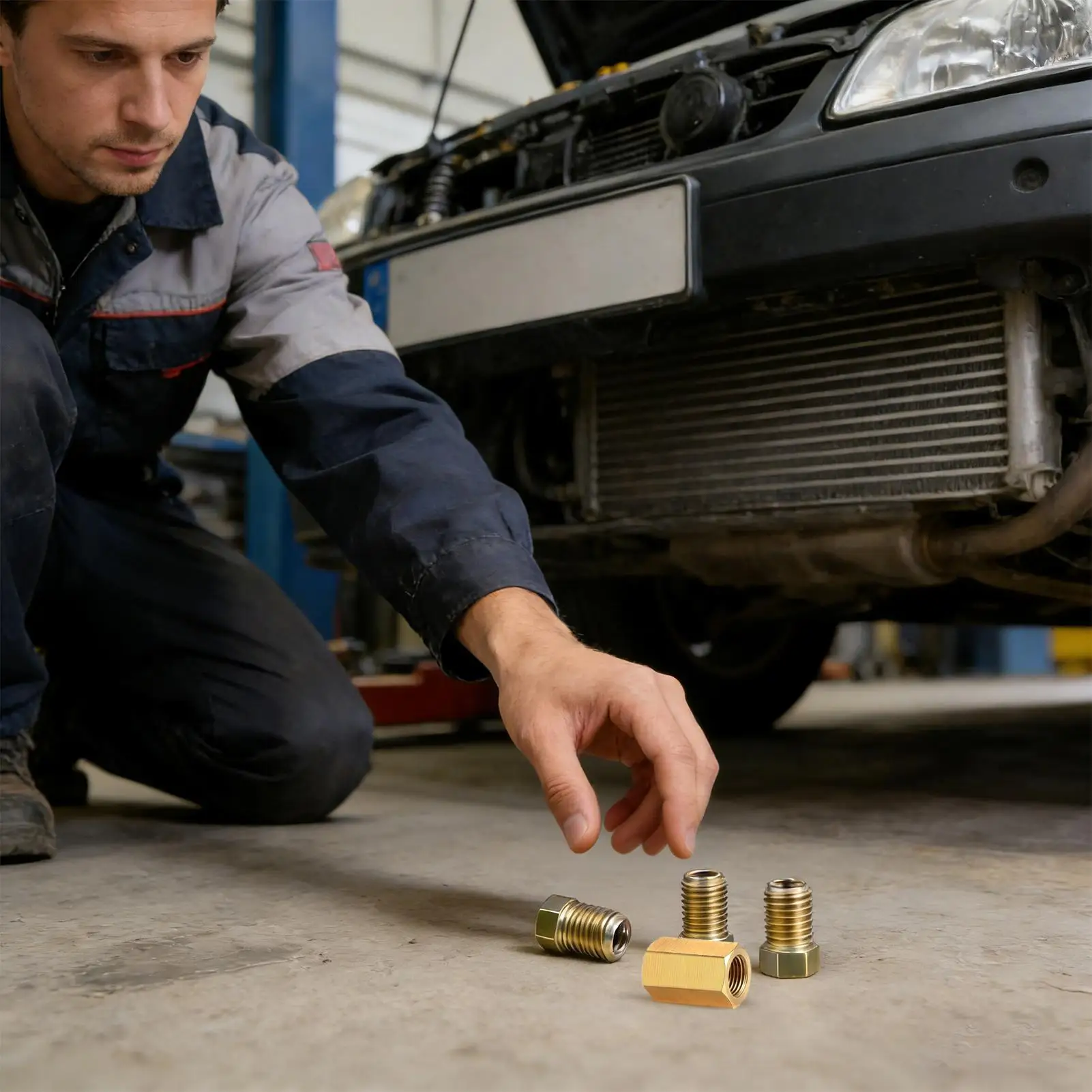 

Brake Line Tube Fittings Brass Thread Adapter Union Assortment 3/16 Brake Line Attachments For Sedans SUVs Pickups Minivans Car