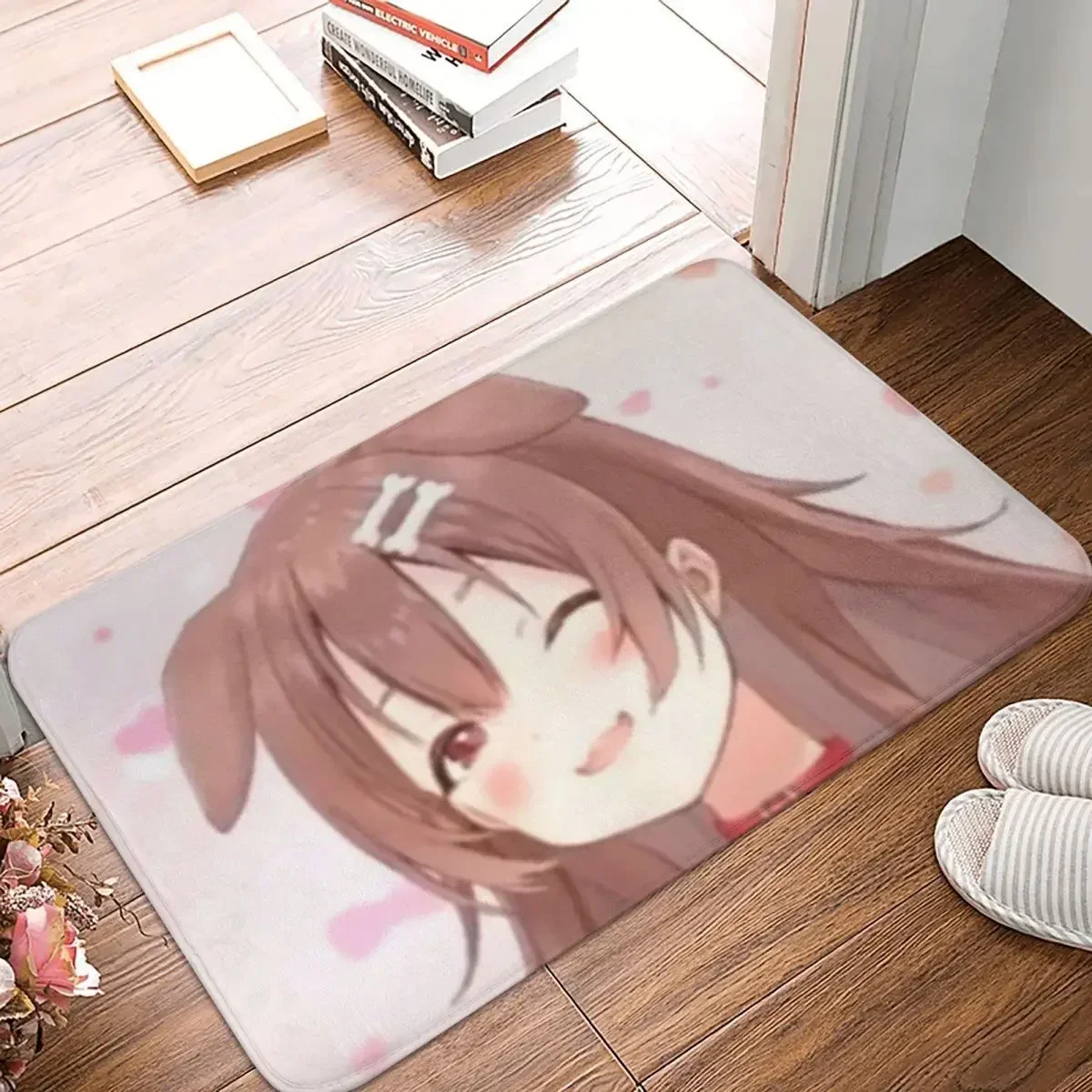 Hololive Kawaii Virtual Idol Non-slip Doormat Inugami Korone Wink Shy Carpet Living Room Kitchen Mat Welcome Indoor Pattern