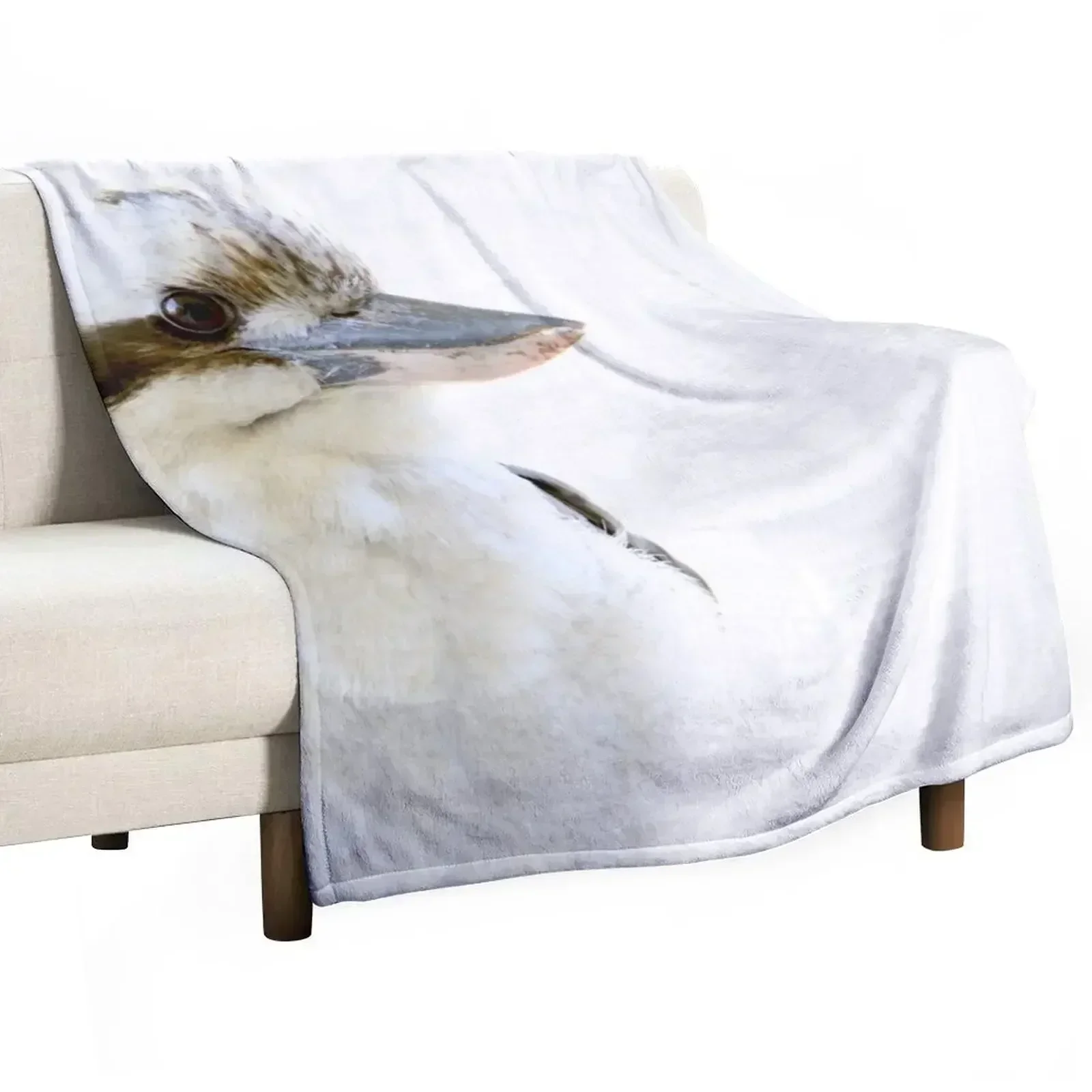 Kookaburra Looking Throw Blanket Vintage Furry Cute Plaid Cute Luxury Thicken Multi-Purpose Blankets