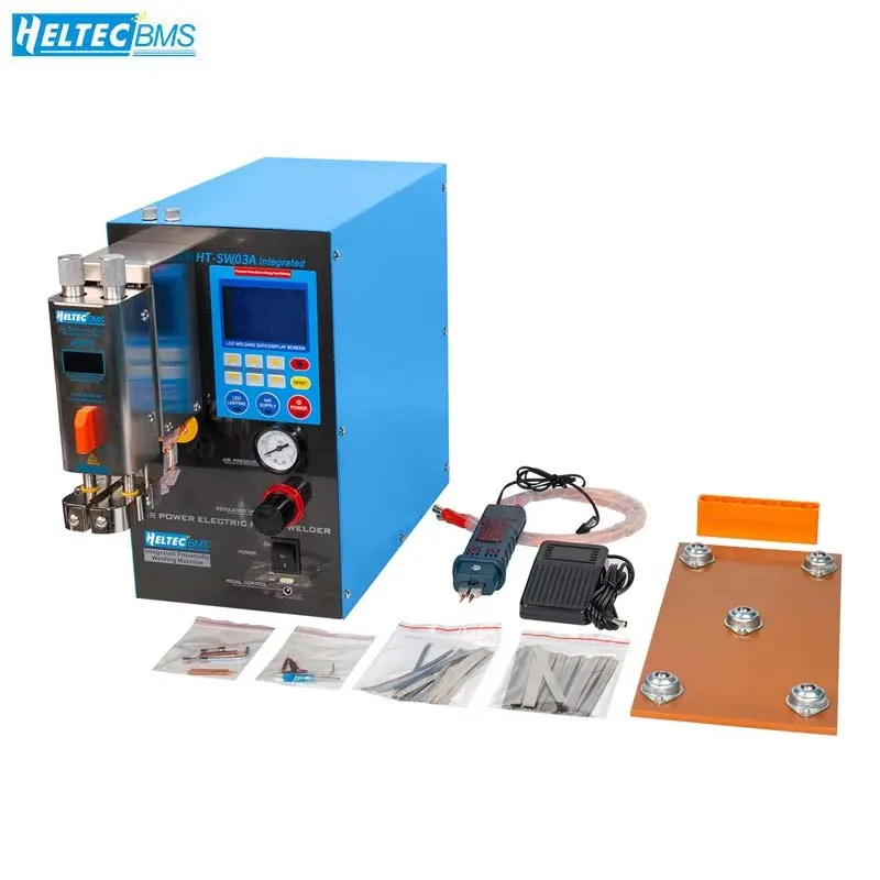 

Battery Spot Welder 6000W 1200A Industrial Pneumatic Built-in Air Compressor Transformer 18650 21700 Battery Spot Welder