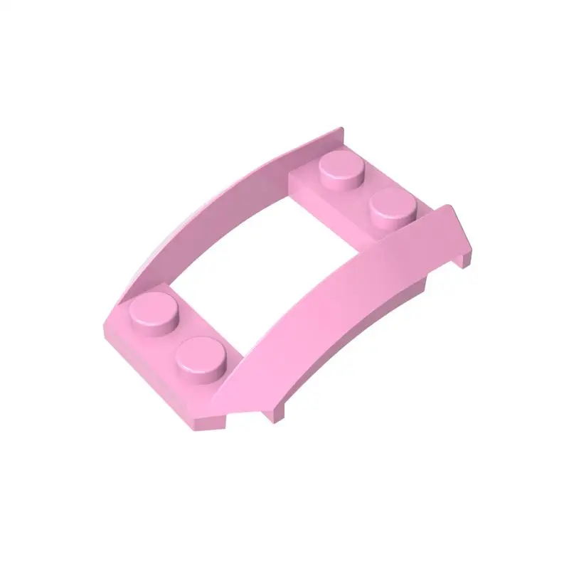 

Gobricks 1 шт. 47755 колесная арка кирпичный клин 4x3 открытые детали с вырезом и четырьмя шпильками строительные блоки транспортные аксессуары