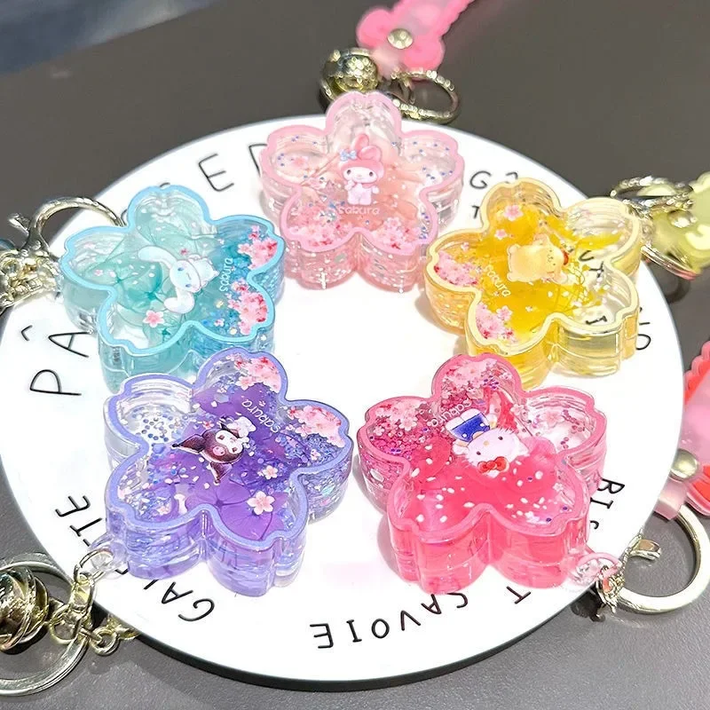 

Sanrio Kuromi Anime Kawaii Creative Keychain Bag Pendant Cute Cartoon My Melody Schoolbag Children Decoration Gifts Toys