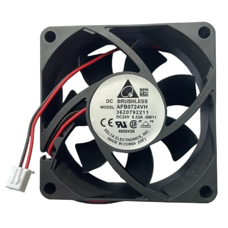 Cooler AFB0724VH 3620792211 7025 DC24V 0.33A 2-Line Square Cooling Fan for DELTA