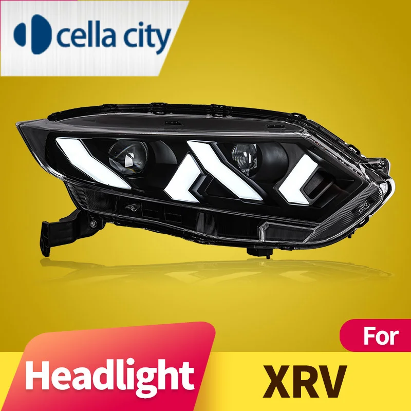 

Headlight Assembly for Honda XRV 2015-2021 LED DRL LED Dual Beam Lens LED Sequential Turn Signal