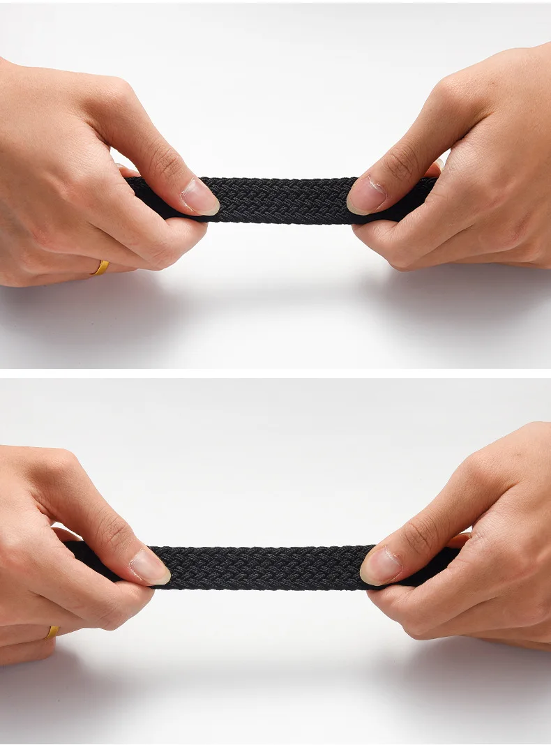 Modischer, elastischer, geflochtener Damengürtel im koreanischen Stil, robustes, geflochtenes Design, vielseitiger dekorativer Gürtel für Studenten, Unisex – Detail 29