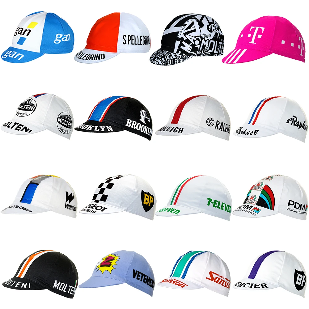 2023 NEW  Retro Multi Styles Pizza Plant Dog Lips Sunday Ride Bike New Classical Cycling Caps Bouygues Gorra Ciclismo Unisex