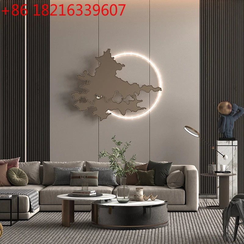 

Metal pendant sofa wall bedroom wrought iron wall decoration