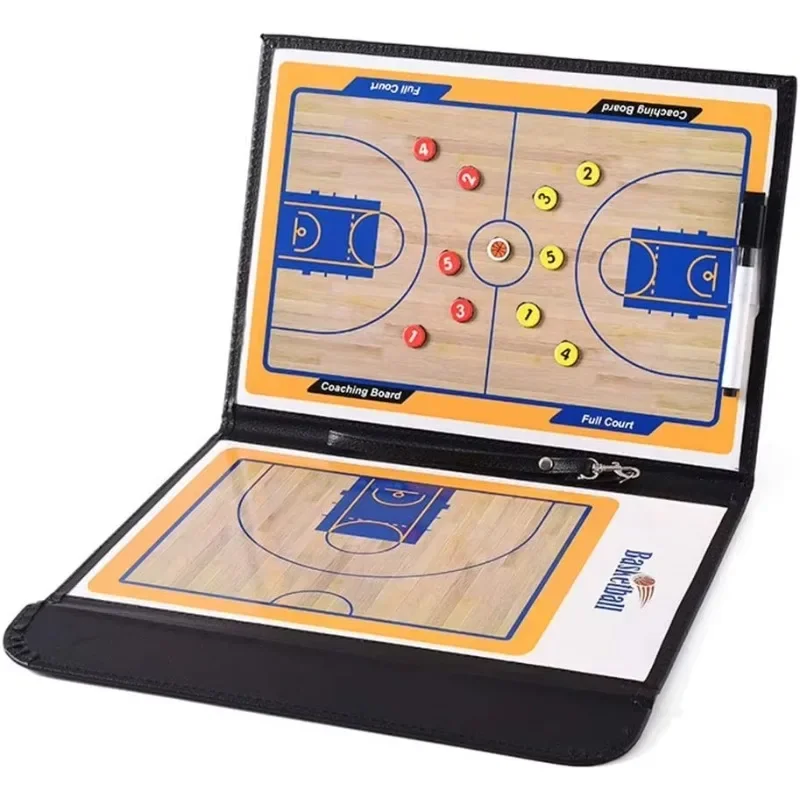 Basketball Coach Board  Clipboard Tactical Magnetic  Kit, Portable Strategy  Board with Dry Wipe