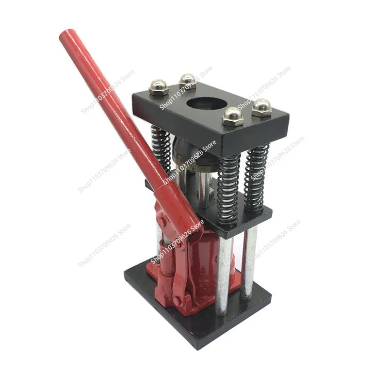 D-type 8-tooth Hand Plastic Hose Crimper Hose Crimping Tool Benchtop Hydraulic Clamp High Pressure Tube Crimping Machine 12~20mm