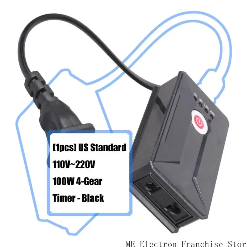 T5EA 4 Stage Timer Outlet 110V 220V لزينة عيد الميلاد دورة الموقت الخفيفة