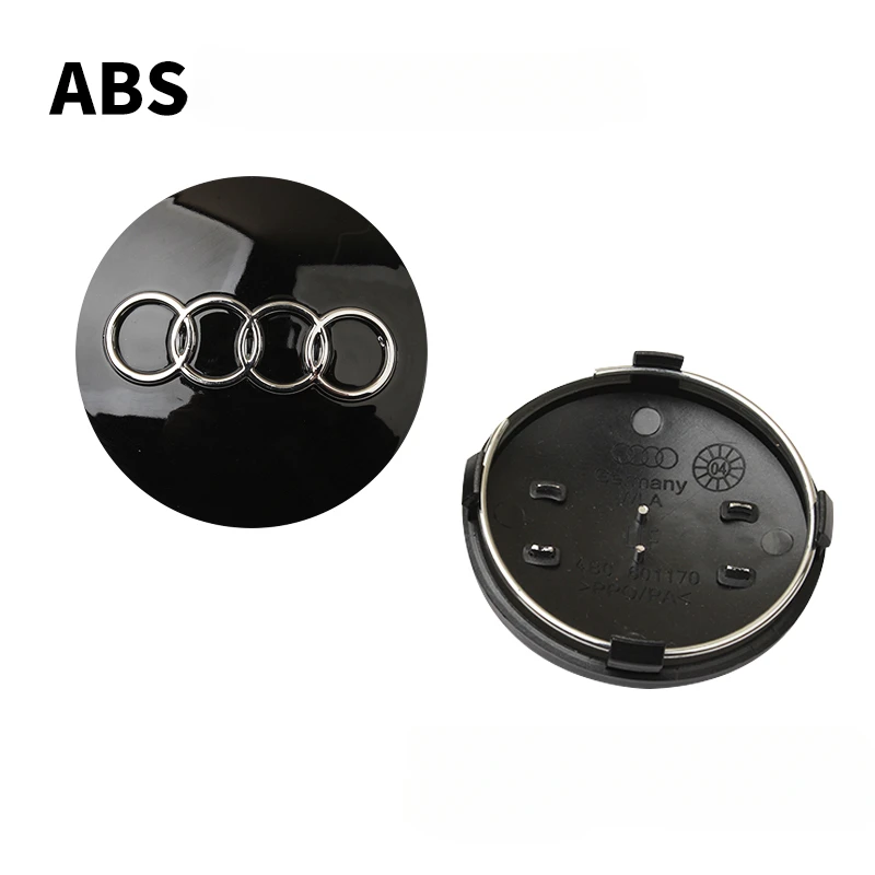 4 pz 60mm 61mm 68mm 69mm Car Styling Wheel Center Cap coprimozzo Badge 4 b0601170 per Audi A3 A4 A5 A6 A7 A8 S4 S6 accessori