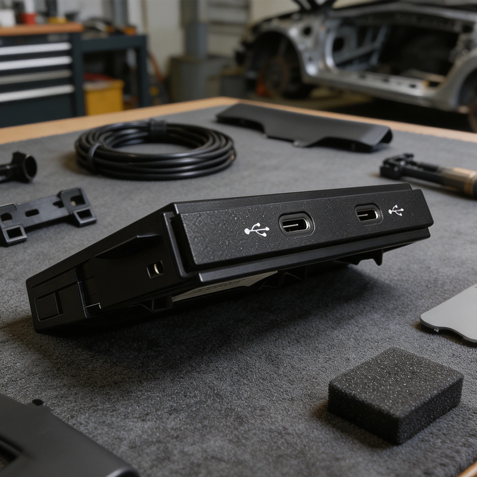 Car Accessories Car USB Port ABS Material Material Non-deformation Structure For Tiguan For Touran Car Accessories