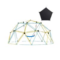 SucceBuy Climbing Dome 6/8/10/12FT Geometric Dome Climber Hammock Swing Jungle Gym Climbing Grip Outdoor Backyard Play Equipment