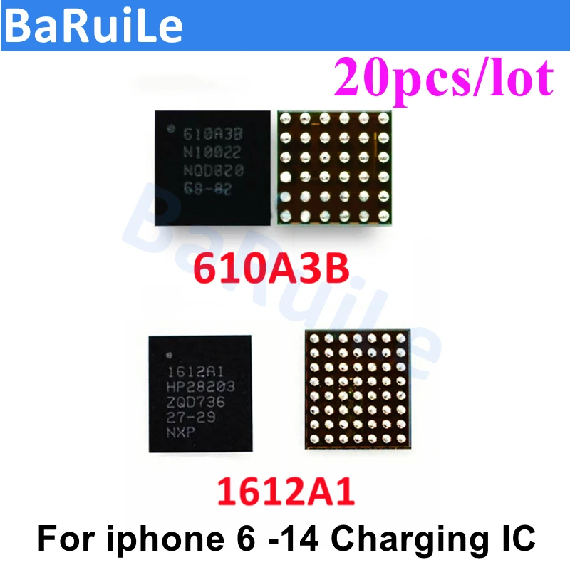 20pcs 1618A0 1610A3 610A3B 1612A1 1614A1 1616A0 Charger Charging ic for iphone 11 12 13 14 Pro Max 8 8P X 6s 7 Plus U2 usb chip