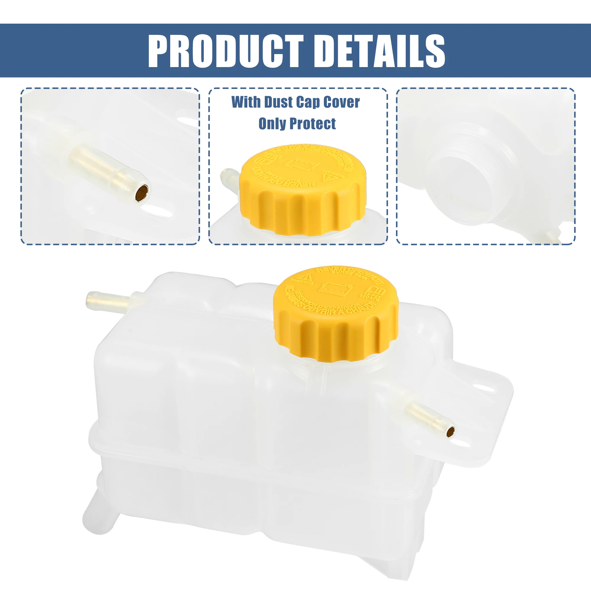 Radiator Coolant Overflow Reservoir – For 2004-2008 Chevrolet Aveo & Aveo5 (AM Autoparts)