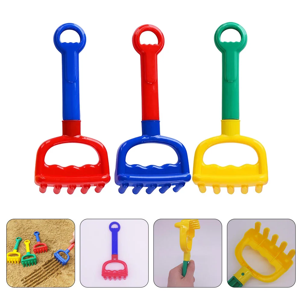 3 Pcs Toddler Beach Toys Children's Rake Sand Outdoor for Toddlers 1-3 Sandbox Age 3-5