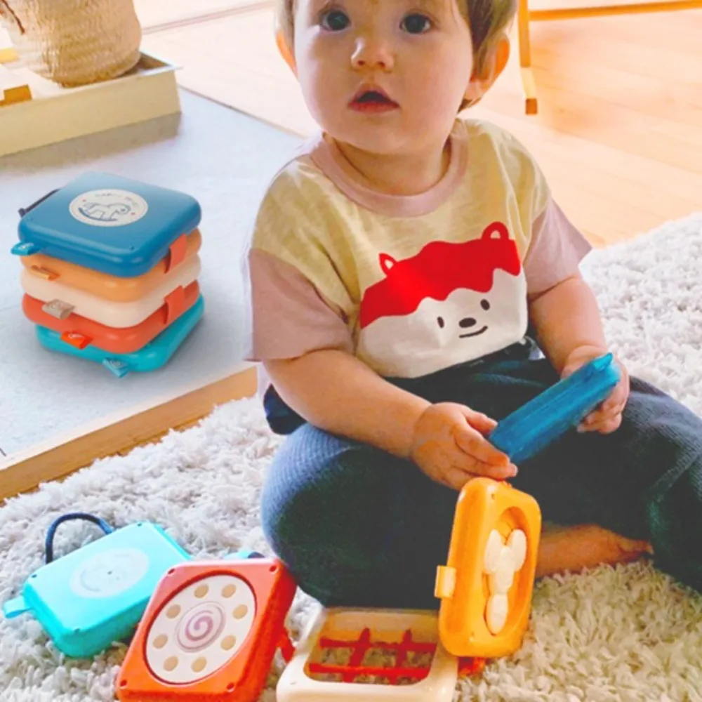 

Hamburger Cubes Busy Cube Toy Sensory Toy Folding Puzzle Multifunctional Stacking Toys Fine Motor Stacking Toy