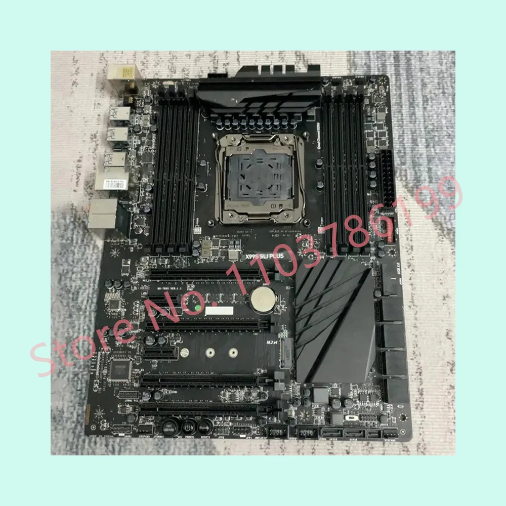 For ATX Desktop Motherboard LGA2011-3 DDR4 128G M.2 SATA3 USB3.0 Msi X99S SLI PLUS