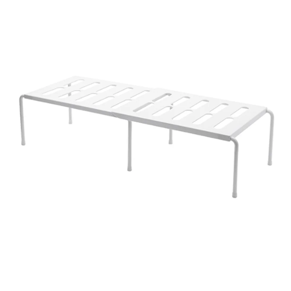 Layered Kitchen Plastic Shoe Storage Rack Space Saving Slippers Organizer Household Shoe Holder for Living Room Dormitory White