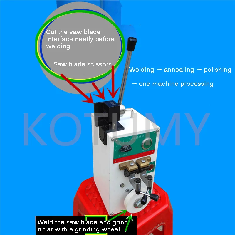 UN-2 Portable Electric Welding Machine Portable Butt Welder Small Saw Blade Butt Welding Machine Band Saw Blade Welding Machine