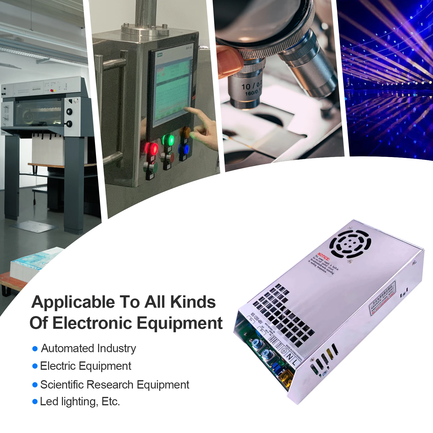 Imagem -03 - Mini 1200w Comutação de Alimentação 110 220vac para dc 12v 24v 36v 48v 80v 110v 220v Tensão de Saída Atual Ajustável Psu cc cv