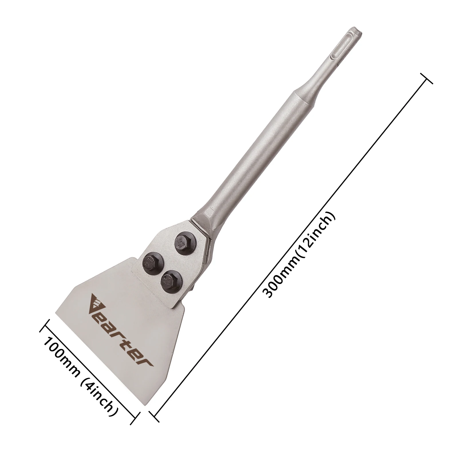 Imagem -06 - Vearter 100x300 mm Sds Mais Haste Polegada Martelo Rotativo Cinzel Raspador de Assoalho Lâmina Substituível Broca para Concreto Tijolo Telha
