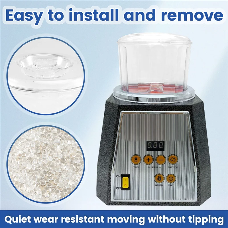 

AT51-KT-130 Магнитный прозрачный стакан Ведро Бочка Полировальное ведро Барабаны Магнитный стакан Полировальная машина Барабан/аксессуар