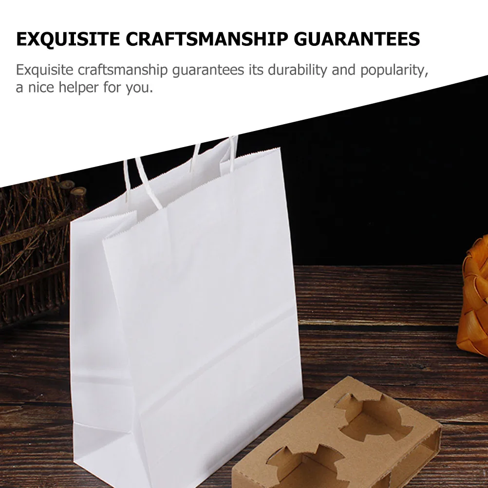 

10Pcs Portable Gift Bags Durable Craftsmanship Food Packaging Handbags Suitable for Home and Outings Gift Bags Bulk