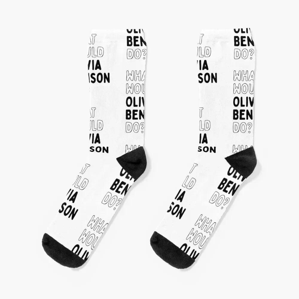 

What would Olivia Benson do Socks Novelties men cotton high quality Heating sock Wholesale Woman Socks Men's