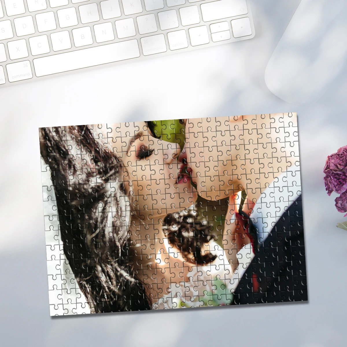 35/300/500/1000pcs Personalized Custom Photo Puzzle Mosaic Wedding Photos Customize Your Puzzle To Create Birthday Gift