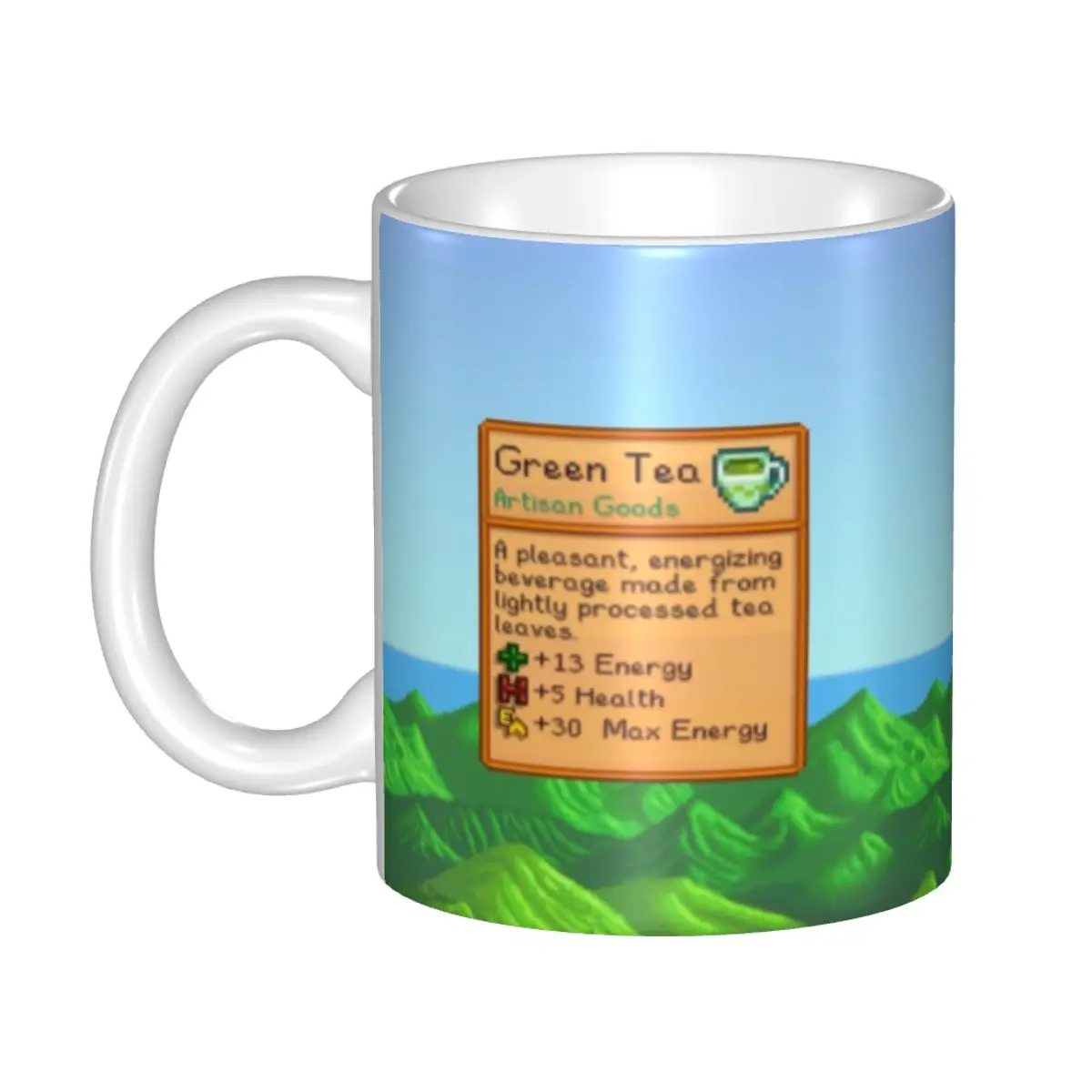 

Stardew Valley Green Tea Mugs Personalized Ceramic Coffee Mug Cup Creative Gift