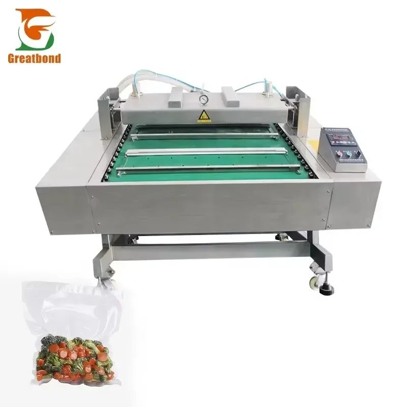 # for for Industrial Automatic Vacuum Sealer Machine Continuous Belt Type Meat Food Packing Equipment High Efficiency Packaging