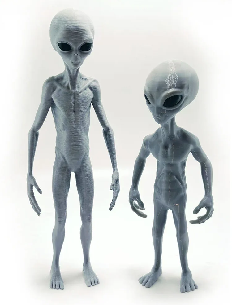 2025 New Roswell UFO Grey Alien 3D Print Toys Jesus Model Kits Figure Home Desck Car Room Bedroom Decoration Boys Birthday gift