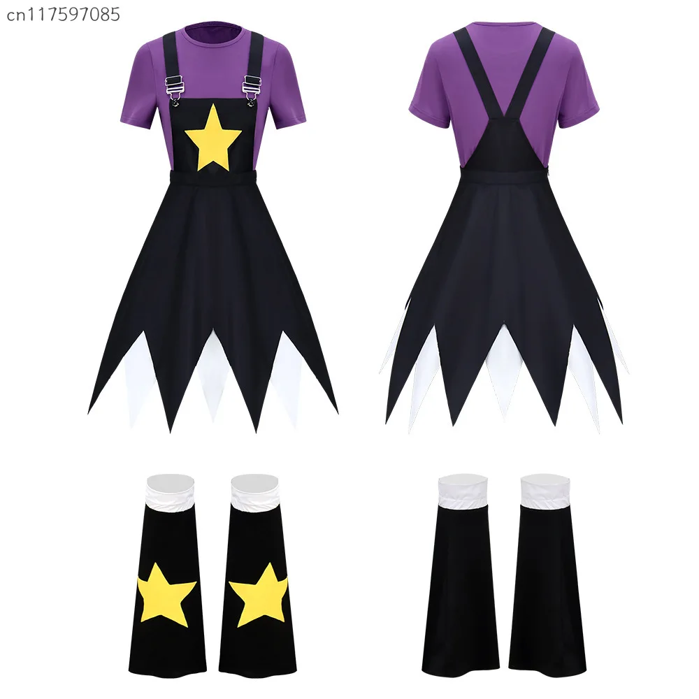 Halloween Cospaly Horror Game Play Time Lily Love Braids Costume Bobi Lily Top Skirt Socks Outfits Carnival Party Dress Up Suit