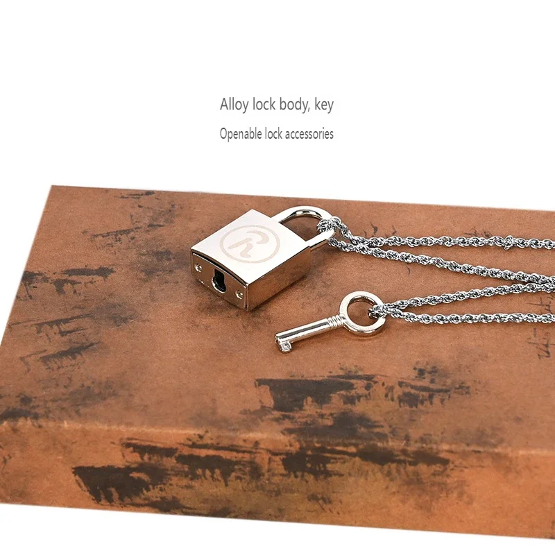 2pcs/set Anime Oosaki Nana Honjo Ren Couple Necklace lover's key lock alloy fashion metal pendant cosplay accessories gifts