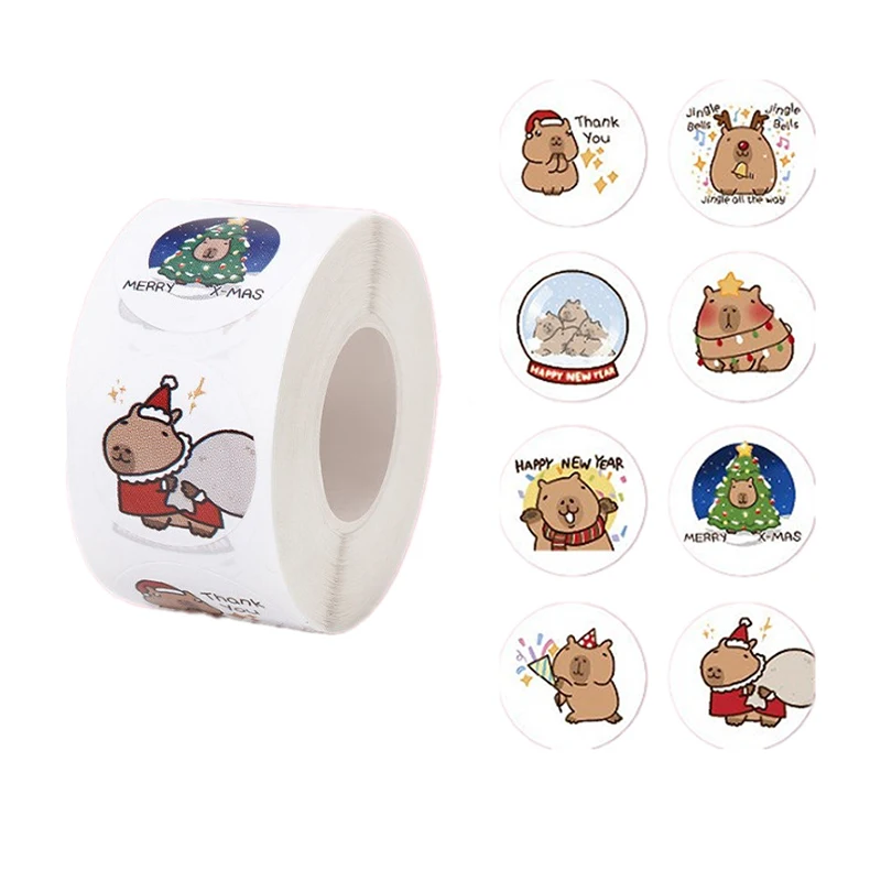 500 Stickers Cartoon Capybara Graffiti Sticker For Water Bottle Laptop Luggages Laptop Decals Decoration Kid Reward Gift Toy