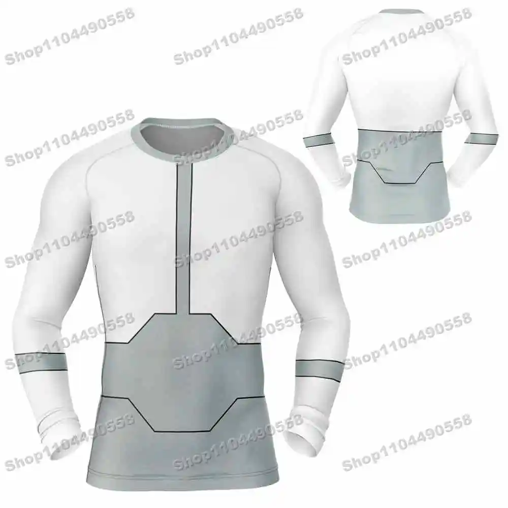 

9th Newly Cartoon Rash Guards Surfing Jersey Beach Trousers Swimwear Diving Gym Long sleeves MMA BJJ Men Jiu Jitsu Fitness Sets
