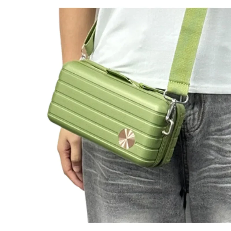 Water-Resistant Compact Hardshell Cosmetic Case, Crossbody Travel Bag for Daily Use, Sports, and Overnight Essentials Organizer