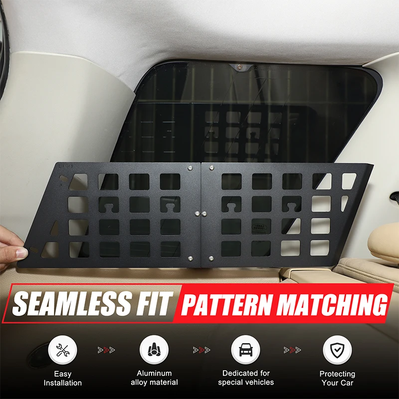 Painel de Armazenamento Lateral em Alumínio para Land Rover Freelander 2 2007-2015, Painel Molle para Bagageiro Traseiro