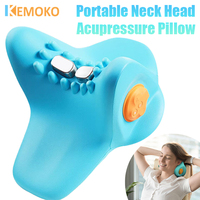 EMS Neck Massager Portable With Heat Low-Frequency Pulse Neck Cervical Spine Traction vibration Relax Shoulder Spine Massage