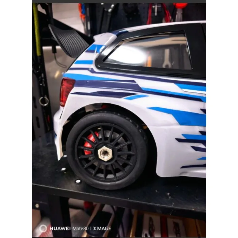 3D Printed Throttle Linked Light‑Up Brake Caliper Kit for 1/7 MJX 7303/7304 RC Car,Simulate Overheated Brake Disc Upgrade Parts