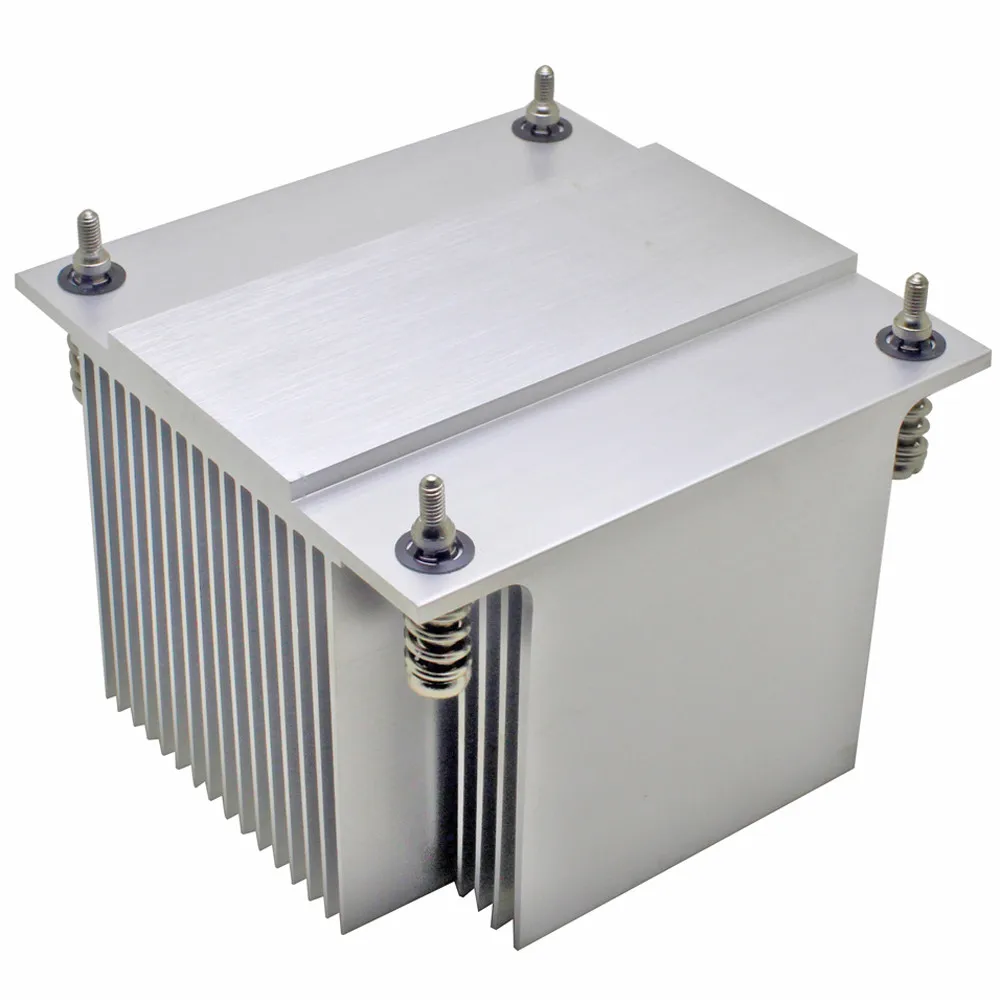 2U Server CPU Cooler Aluminum Heatsink Radiator for Intel 1150 1151 1155 1156 Industrial Computer Passive Cooling