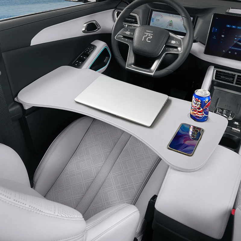 

Для BYD Yuan Up Pro 2024 2025 поднос для еды, стол для еды, напитков, подстаканник, складной автомобильный стол на руль, высокая стабильность, сильный