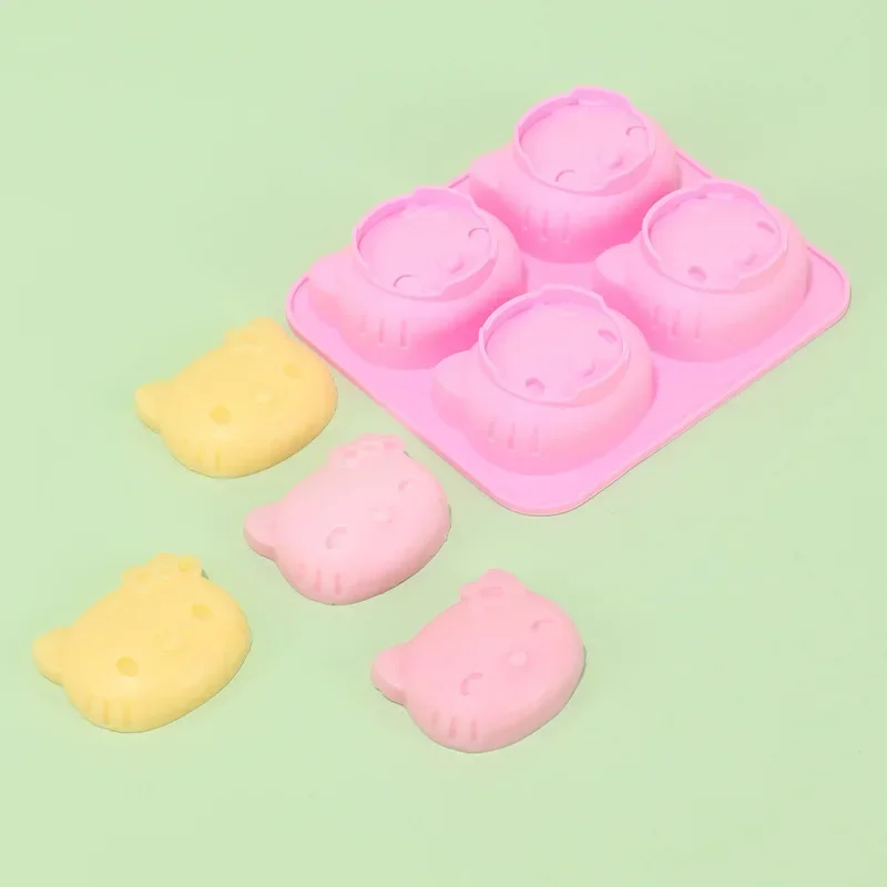 Sanrio Hello Kitty Heat Resistant Silicone Mold Chocolate Mold Shell Candy Mold DIY Cute Ice Cube Tray QQ Candy Fondant Molds