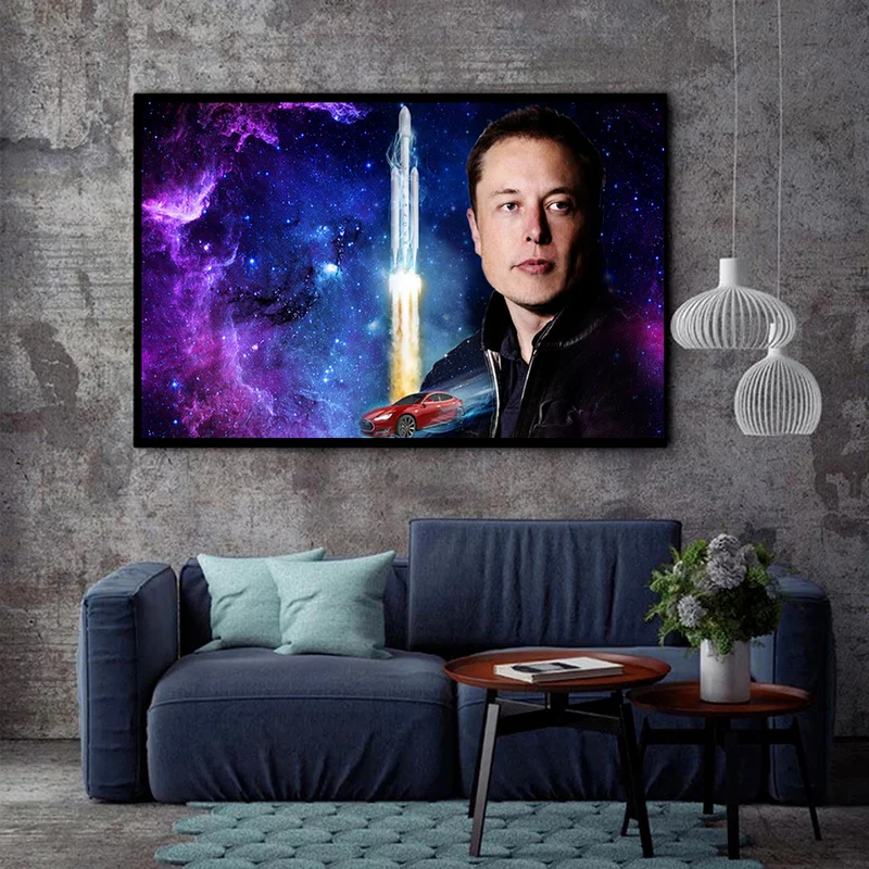 modern art inspirational Elon Musk Poster HD Print Canvas Printing Modern Art Poster Suitable for Home Wall Decoration Cuadros